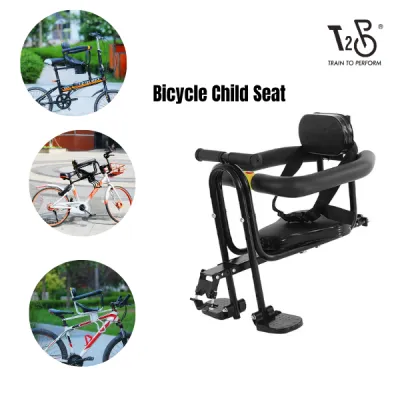 T2P Front-Mounted Safe-View Child Bike Seat Universal Fit for MTB & Folding Bikes