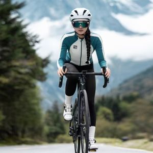 Santic Women Cycling Jersey Jacket Spring Autumn Windproof Thermal Road Bicycle Tops Warm MTB Bike Coat