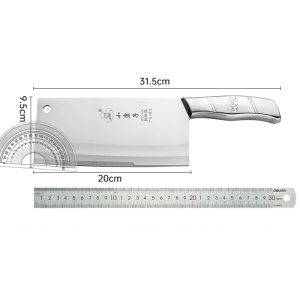 Nipiin Bone Chopper Stainless Steel Butcher Knife Heavy Duty Sharp Blade Home Kitchen Bone Meat Cutter