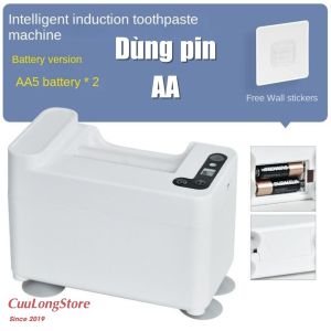 Dụng Cụ Nặn Kem Đánh Răng Tự Động Không Chạm Cảm Biến Thông Minh máy nhả kem cho bé người lớn tiết kiệm gắn tường cao cấp