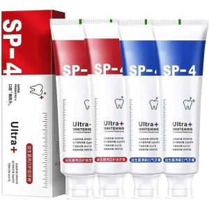 [Bộ 2 tuýp + bàn chải + tăm nha khoa] Kem Đánh Trắng Răng SP4 YAYASHI Hương Thơm Mát Kem Đánh Răng Khử Ổ Vàng