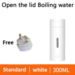 SG【READY STOCK】Portable Electric Kettle 500ml Rechargeable Heating Thermal Coffee Mug Can boil water insulation cup travel electric kettle Make tea Coffee cup Thermos cup Water Kettle Travel Essentials Quick Boil Water Smart Kettle