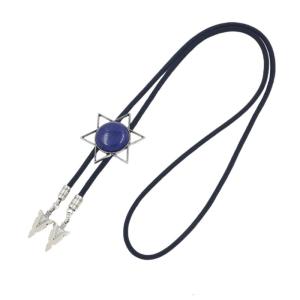 Thanh lịch Bolo Tie với mặt dây chuyền đá khắc Cà Vạt Tây Vòng cổ mát Bolo Tie cao bồi miền Tây trang phục
