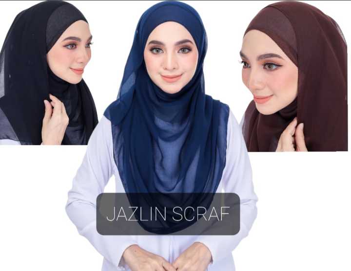 JAZLIN SHAWL COTTON EYELASH PREMIUM Lazada