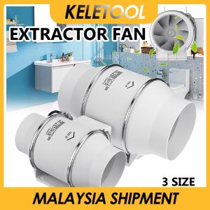 4"6"8" Exhaust Fan Ventilator Wall Window Ventilate Air Cleaning Toilets Kitchen Bathroom Pipe Duct Fan