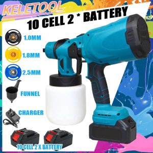 Cordless Electric Spray Gun 800W 800ml High Power Paint Sprayer Disinfection Sterilization Sprayer for Car Fence Wall Floor Paint Spraying