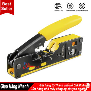 Kìm Bấm Mạng RJ45 8P8C – Cắt Xuyên Qua Dây Cat5e/Cat6 Dụng Cụ Mạng Cho Kỹ Thuật Viên Bấm Nhanh & Chính Xác