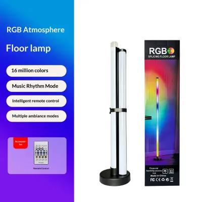 SG RGB Music Sync Floor Lamp with Sound Sensor | Gaming Ambient Light for Living Room Bedroom Corner