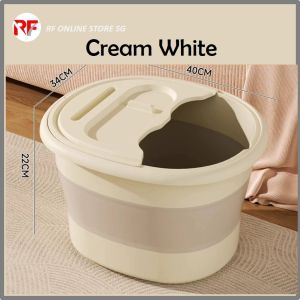 15L Foldable Foot Massage Tub Portable Foot Soak Bucket Household Feet Pedicure Detox SPA Bath Basin Space Saving Collapsible Foot Bathtub