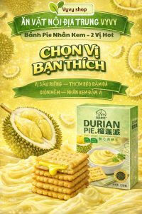 Bánh Quy Giòn Sốt Mềm Nhân Sầu Riêng/Việt Quất Bánh Quy Có Nhân Ăn Vặt Nội Địa Trung Vy Vy Shop