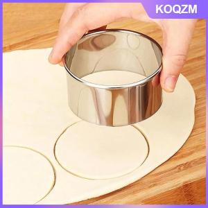 KOQZM 3 size Stainless Steel Round Dumplings Wrappers Molds Cutter Maker Tools Cookie