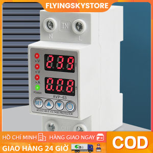 Cầu dao gia dụng - màn hình kỹ thuật số có thể điều chỉnh tự đặt lại quá điện áp quá dòng bảo vệ quá tải 40A63A