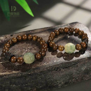 【discount store】Golden Bodhi Pixiu Bead Couple Bracelet Female Literary Ethnic Style Black Sandalwood Jewelry Lucky