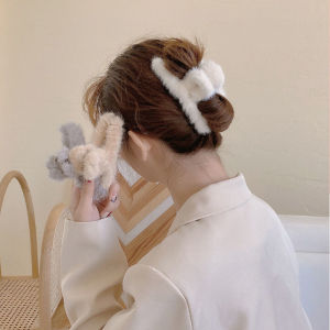 Korean Style Women Fashion Girl Candy Color Plush Hairpin Hair Accessories Hair Catch Shark Clip C-004 kepit rambut