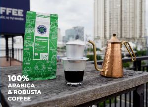 [MUA 3 TẶNG 1] Cà Phê Rang Xay Nguyên Chất K Morning 454g (20% Arabica và 80% Robusta) - Thương Hiệu K COFFEE