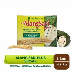 SIDOMUNCUL ALANGSARI PLUS Jeruk Manis/Jeruk Nipis/Sirsak 1 Box Contain 6 Sachets (SG)