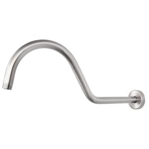 Elegant S shape Shower Arm Steel 420mm Length Easy to Clean & Fashionable for Home & Hotel Improves Bathroom Styles