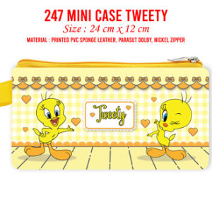 Bebek Kuning Mini Wallet Case Pouch Sling Bag Tas Selempang Mouse Pad Cover Passport Bebek Kuning