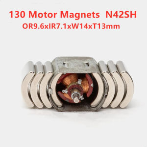 20244PCS Arc Neodymium Magnet Industry Permanent Magnetic Segment Curved Rare Earth Magnets Tile Bend Iman OR9.6xIR7.1xW14xT13mm
