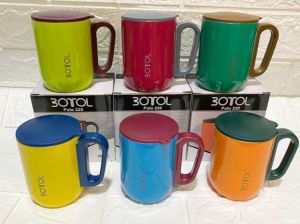 Mug Gelas Cangkir Tahan Panas Botol 220 ML Kopi Teh Stainless Steel