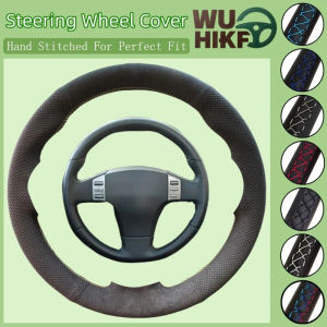 ZZSA Customized Car Steering Wheel Braid Cover Hand Sewing Suede Leather For Infiniti FX FX35 FX45 2003-2008 Nissan 350Z 2003-2009 M2Y9R