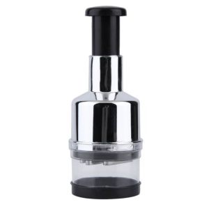 304 Stainless Steel Vegetable Chopper Chili Garlic Hand Cutter Portable Kitchen Chopper Cutter Dicer