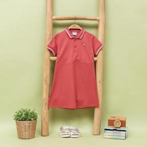Kaos Polo Dress Katun Baju Anak Perempuan cewek 2 - 10 tahun Model MANDA by HANHEL