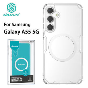 Nillkin For Samsung Galaxy A55 Case Nature TPU Pro Magnetic Case Transparent Soft Silicon Cover Clear Case