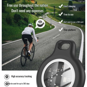 【No SIM Required】Smart GPS Tracker Pet Smart Tracker for Loss Prevention Locator Bluetooth No Tracker Installation Required