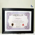 A4 PVC BLACK CERTIFICATE FRAME A4 / 8.5*11 Photo frame /picture frame/Student certificate photo no stand  lucky2. 