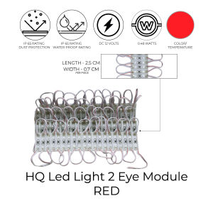 ADS HQ Led Light 2 Eye Module CoolWarm & Red Waterproof 12V IP65 ( 20 pcs./1pile)
