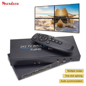 HDMI Video Wall Controller 2x2 1x3 1x4 4x1 3x1 2x1 HDMI DVI VGA USB TV Video Processor 1080P 60Hz HDMI TV Wall Splicing Screen