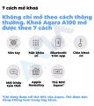 Khóa Vân Tay Aqara A100 Smart Door Lock ZNMS02ES, Hỗ trợ mở cửa bằng HomeKey, 7 chức năng mở cửa vân tay Bluetooth Mật khẩu Mở khóa NFC Hoạt động với Apple HomeKit. 