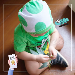 [ermon baby] baju jumper bayi  karakter yoshi mario