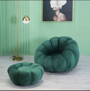 Bộ Ghế Và Đôn Sofa Thư Giãn Và Chụp hình Phòng khách phòng Ngủ Hình Bông Hoa Cao Cấp