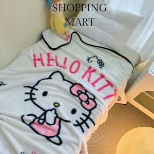 Selimut anak imut lucu karakter kartun kuromi hello kitty cinnamoro terlaris uk 100x150cm