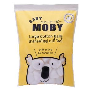 Baby Moby Cotton สำลีก้อน รุ่น Large Cotton Balls ขนาด 80g.