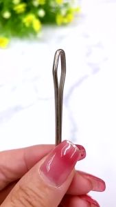[XinNgo.] Trouser Belt Lead Device Closed End Elastic Rope Threading Device  Elastic Band Clamp Sewing Tool Forceps Auxiliary Tools