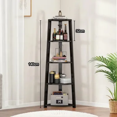 Solid Wood Corner rack Corner Shelf Flower Stand Bookshelf Storage Rack Organizer