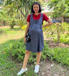 NINGAYU Overall Hamil Menyusui Kekinian Lucu Trendy Terbaru FANNY OVERALL - DRO 702