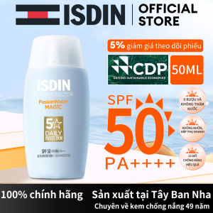 ISDIN Sunscreen SPF50+PA++++ Hyaluronic Acid whitening moisturizer fusion water magic for all skin 50ML