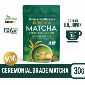 The Superfood Grocer Ceremonial Grade Uji Matcha 30g