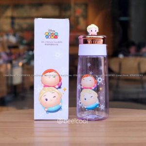 [𝓛𝓲𝓶𝓮𝓲.𝓢𝓽𝓸𝓻𝓮] Bình nước tu miệng nhựa tritan icon đầu Frozen Donald Mickey Minnie 470ml cho trẻ em WD770