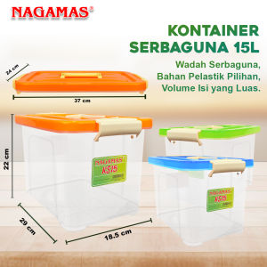 Kontainer Box Serbaguna 15 Liter Nagamas