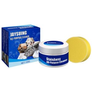 Jaysuing Multi-Purpose Cleaner Polish Paste Stainless Steel Rust Remover Kitchen Pot Bottom Cookware Dirt Polishing Cream Kitchenwares Stain Dirt Cleaner Stain Remover Kitchen Cleaner(100g)