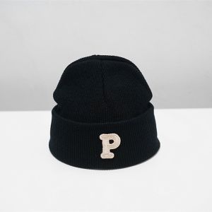 DINAH เกาหลีแบบเกาหลี หมวกถักสำหรับเด็ก ตัวอักษร P ฤดูหนาวฤดูใบไม้ร่วงฤดูหนาว หมวกอบอุ่นทารก น่ารักน่ารักๆ หนาขึ้น หมวกบีนนี่เด็ก เด็กชายเด็กหญิง