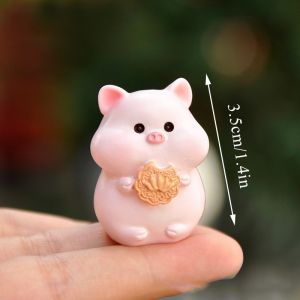 12 con giáp mini biểu cảm dễ thương chất liệu PVC làm mô hình tiểu cảnh quà tặng trang trí bàn học