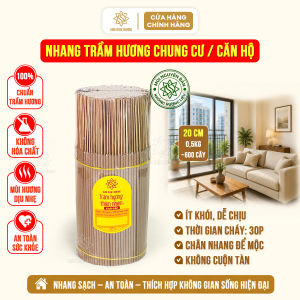 Nhang trầm hương chung cư sạch thơm xông nhà Sơn Mộc Hương phong thủy không cuộn tàn không pha tạp