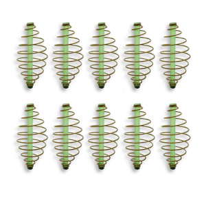 10pcs Coil Inline Method Feeder Fishing Spring Feeder Fishing Tackle Accessories Fishing Tool Baits Thrower Feeder