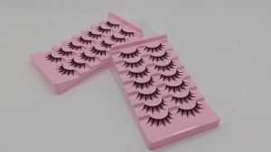 7 Pairs Of Manga Lashes - Natural Look 3D Volume Wispy Fluffy Spiked Anime And Cosplay Lashes